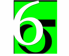 white green black six sigma emblem